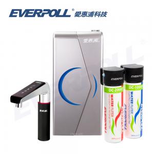 EVERPOLL 廚下型雙溫UV觸控飲水機+守護升級全效淨水組 EVB-298+DCP-3000